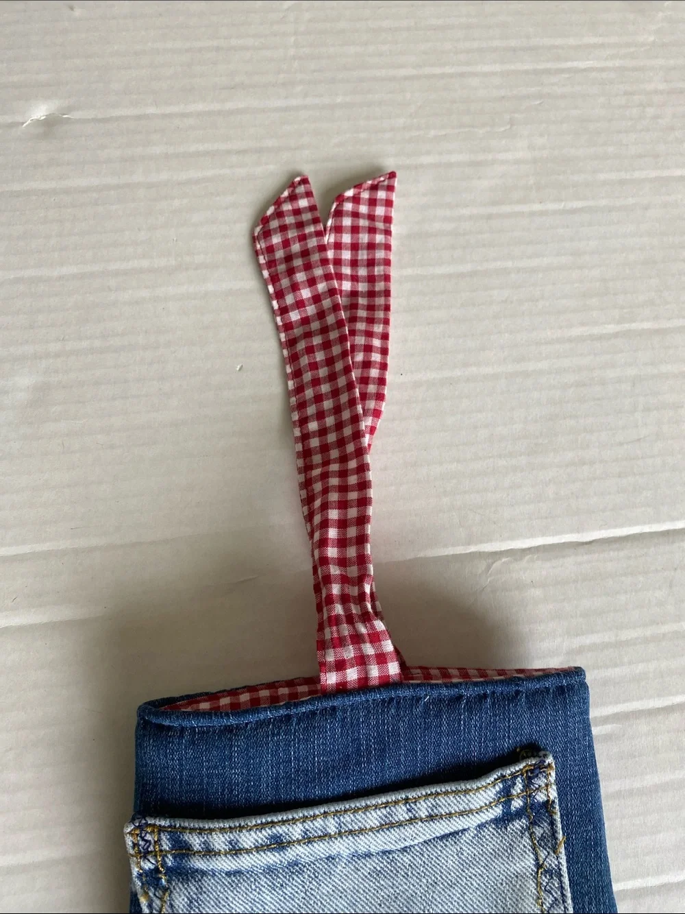 Paperwhite Kindle Cover Sleeve Upcycled Denim With Patch And Tie String